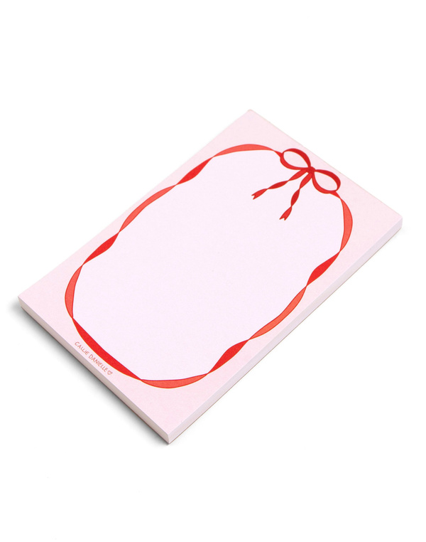 Red Coquette Bow 4×6 Notepad, 2 of 4