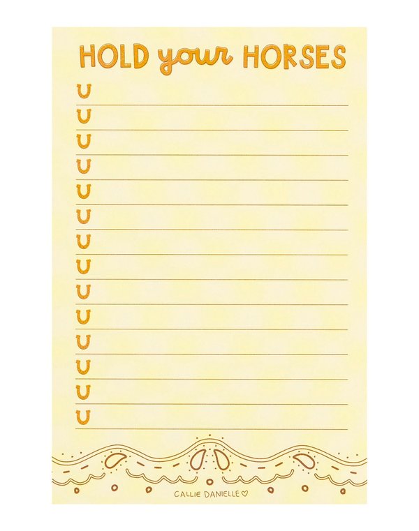 Hold Your Horses Southern Notepad, 1 of 2