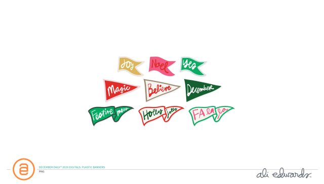 December Daily® 2026 Digital Plastic Banners, 1 of 1