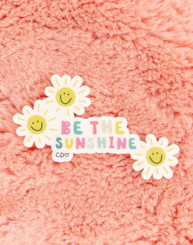 Be The Sunshine Clear Decal Sticker, 4 of 4