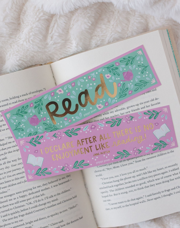 Read Pride and Prejudice Gold Foil Bookmark Set, 2 of 3