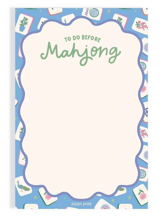 To Do Before Mahjong 4×6 Notepad, 1 of 1