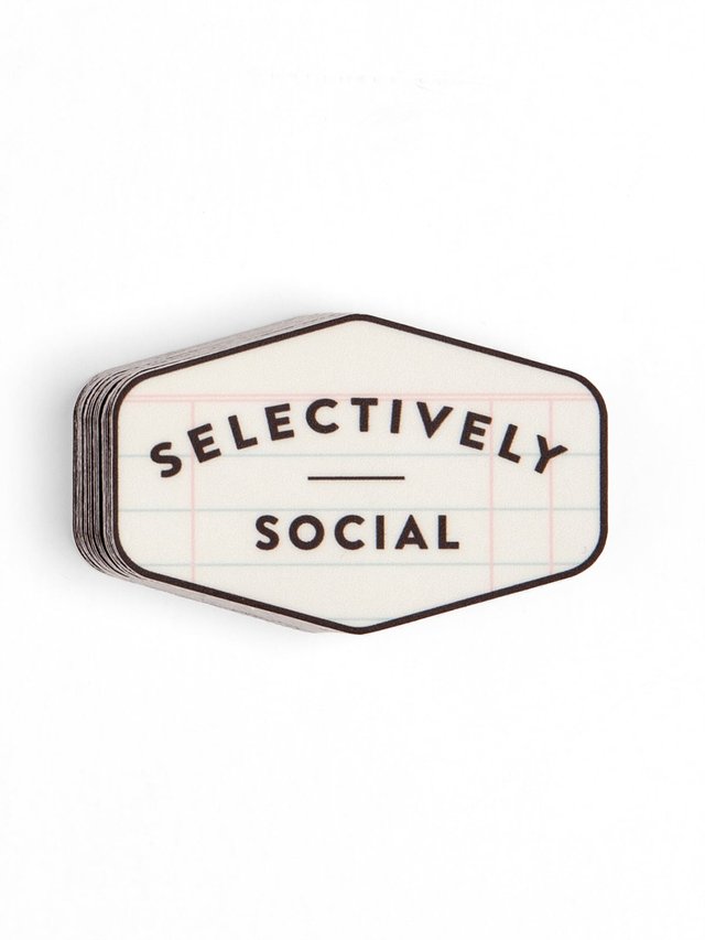 Selectively Social Decal Sticker, 1 of 1