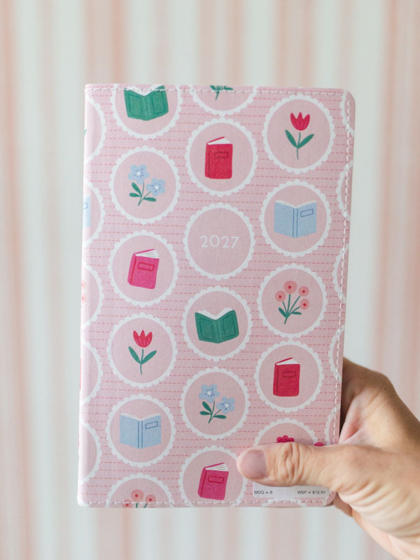 Book Lover Floral Petite Planner : 2027 Calendar Year, 1 of 14