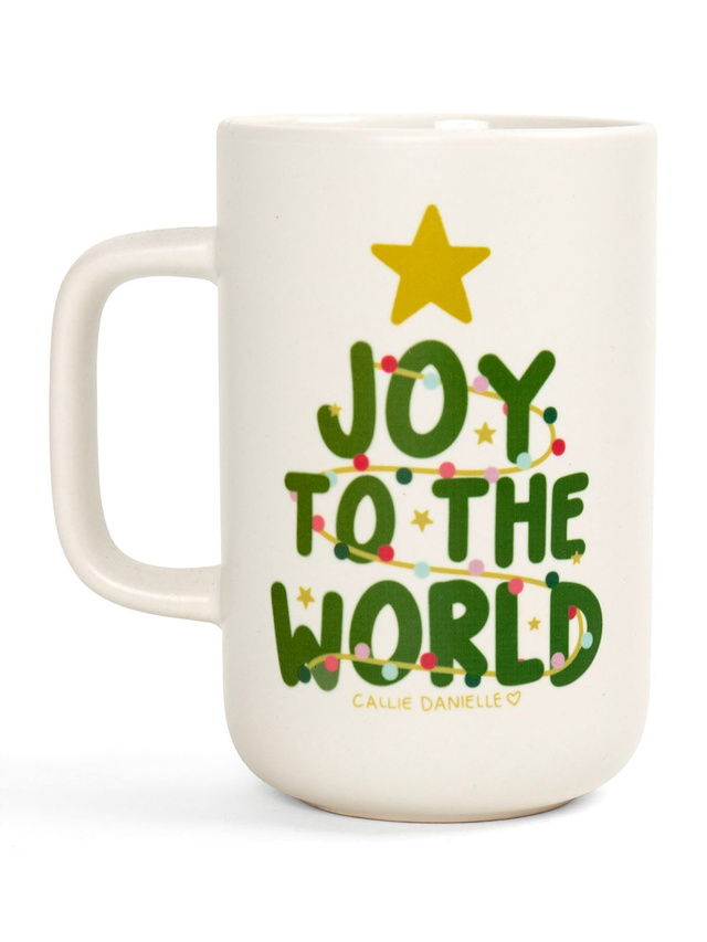 Joy to the World Christmas Tall Ceramic Mug, 3 of 6
