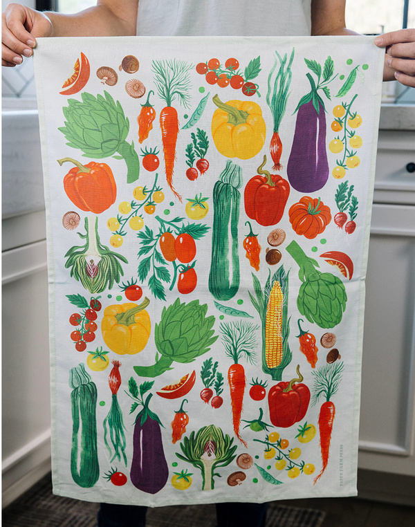 Farm Fresh Veggies Tea Towel, 2 of 9