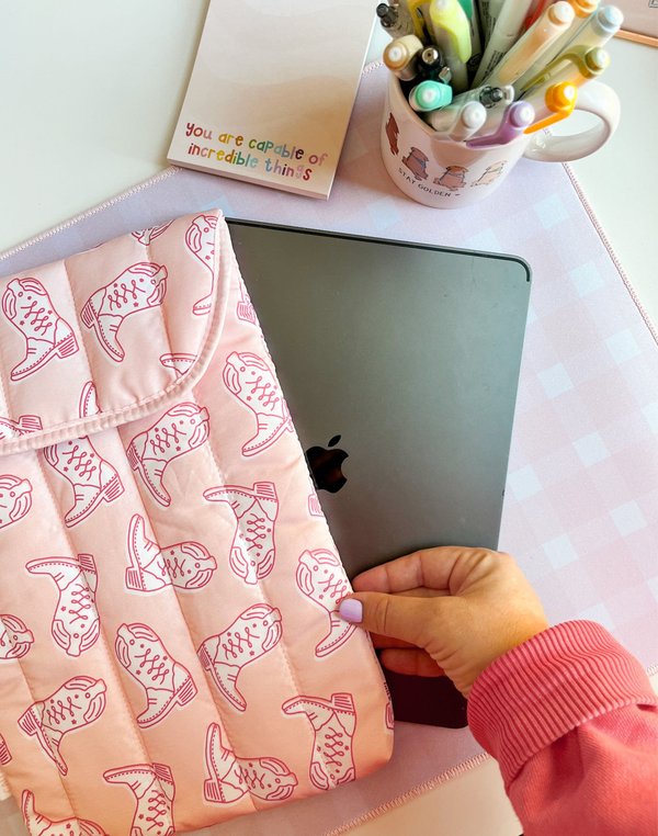 Western Cowgirl Boots Laptop Sleeve, 6 of 8