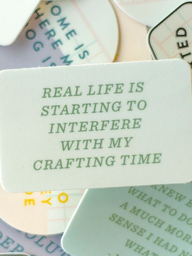 Real Life Is Starting To Interfere Decal Sticker, 2 of 2
