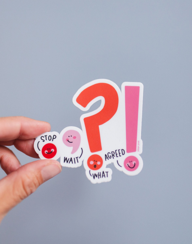 Punctuation Decal Sticker, 2 of 4