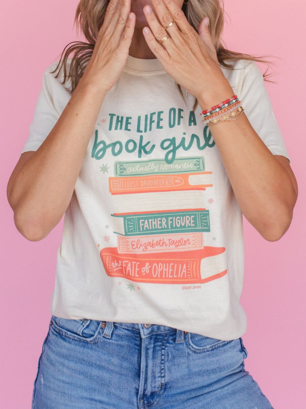 Life of a Book Girl Tee - Ivory, 2 of 4