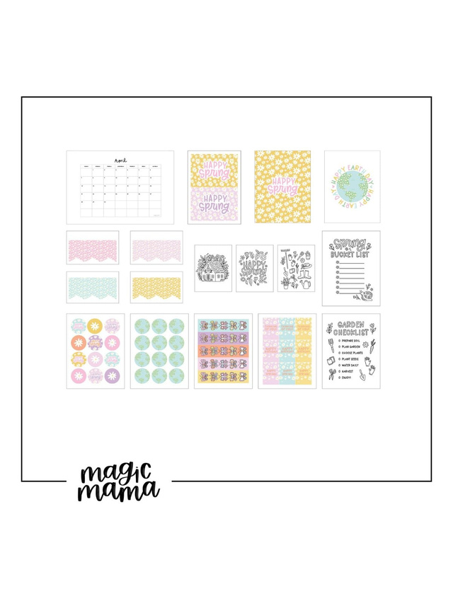 Spring Bucket List Digital Bundle, 1 of 2