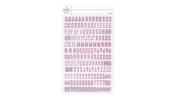 Color Collective 4×6 Mini Puffy Alphabet Stickers - Pinkity , 1 of 1