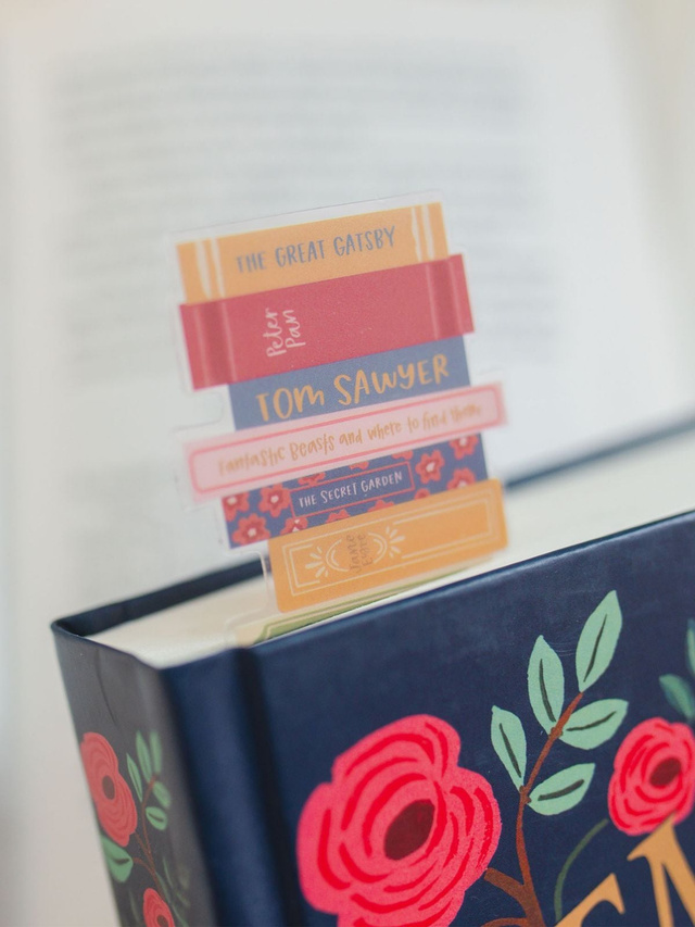 Book Stack Transparent Bookmark, 2 of 4