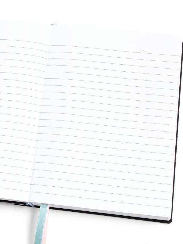 Blue Floral 5×7 Lined Softcover Book Journal, 4 of 4