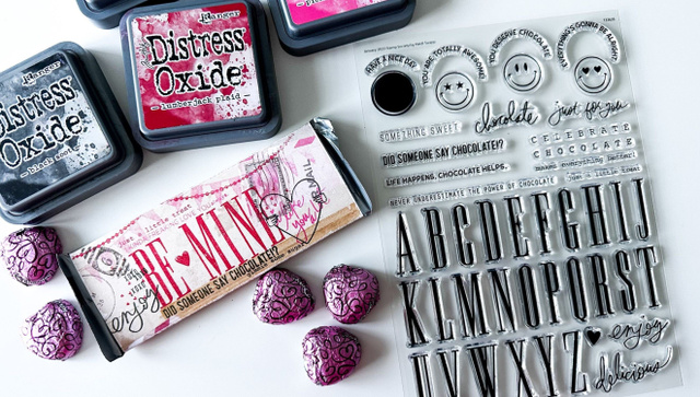 Stamp Set : 6×8 Life Happens, Chocolate Helps, 5 of 6