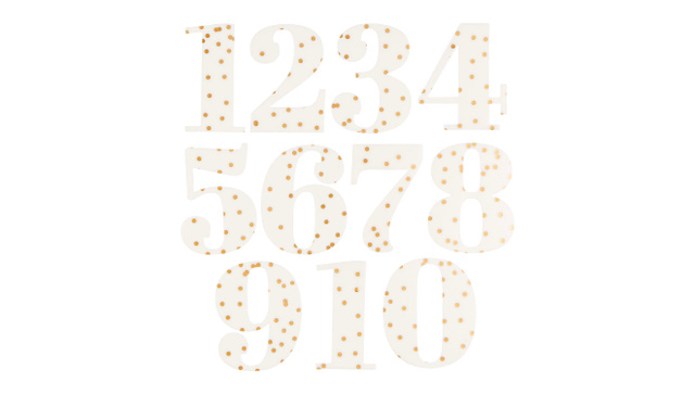 December Daily® 2026 Large Plastic Numbers, 1 of 3