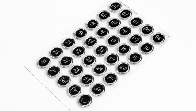 Stamp Set : 4×6 Handwritten Number Circle, 2 of 2