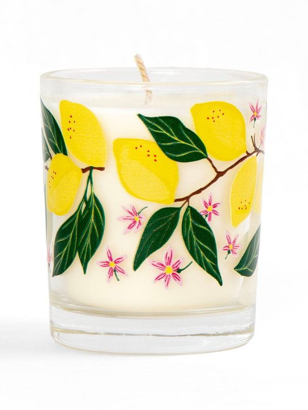 Lemon Grove Scented Soy Hand-Poured Candle, 4 of 6