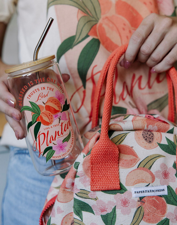 Peach Faith Glass Can, 3 of 6