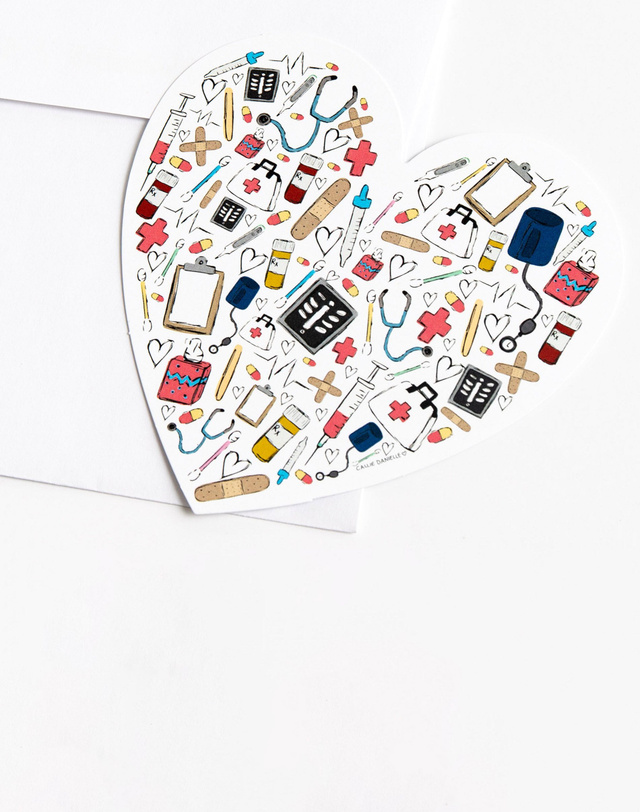 Love for Healthcare Workers Greeting Card, 2 of 3