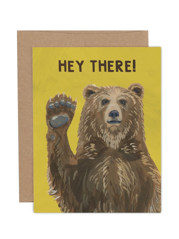 Hey There Bear Everyday + Friendship Greeting Card, 1 of 1