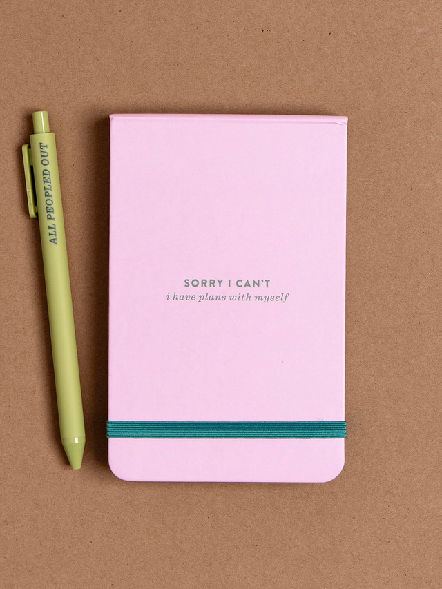 I Have Plans Introvert Lined Pocket Notepad, 3 of 3