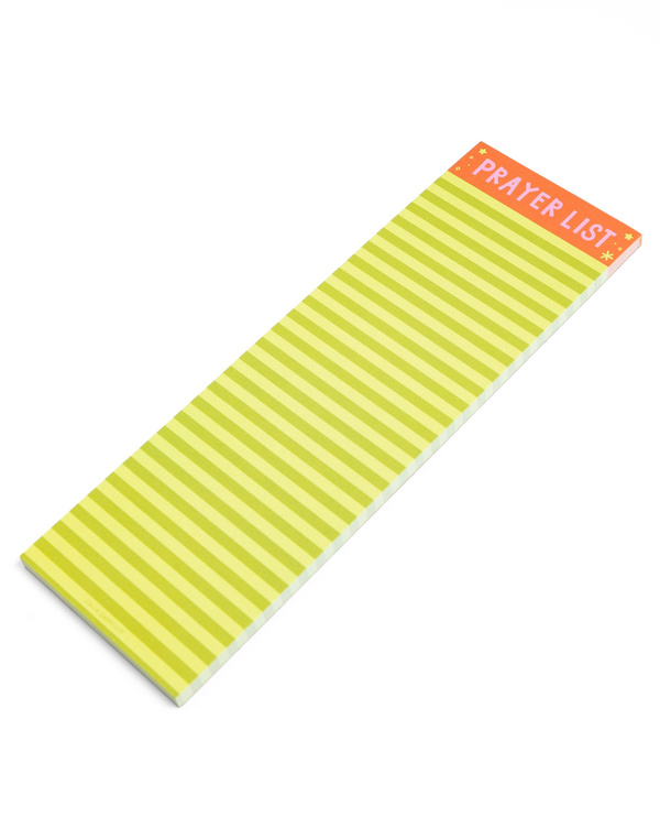 Green Stripe Prayer List 4×12 Notepad, 2 of 2