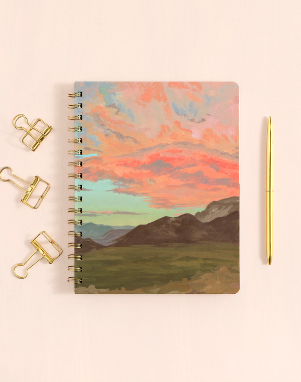 Painted Sky Spiral Notebook, 1 of 4
