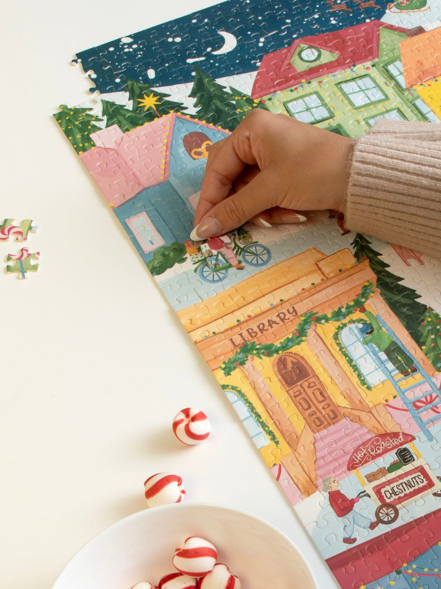 Christmas Village - 1000 Piece Holiday Jigsaw Puzzle, 5 of 7