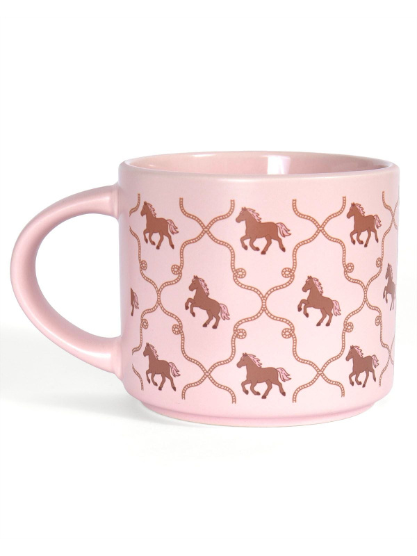 Western Horses & Rope Large Ceramic Mug, 1 of 3