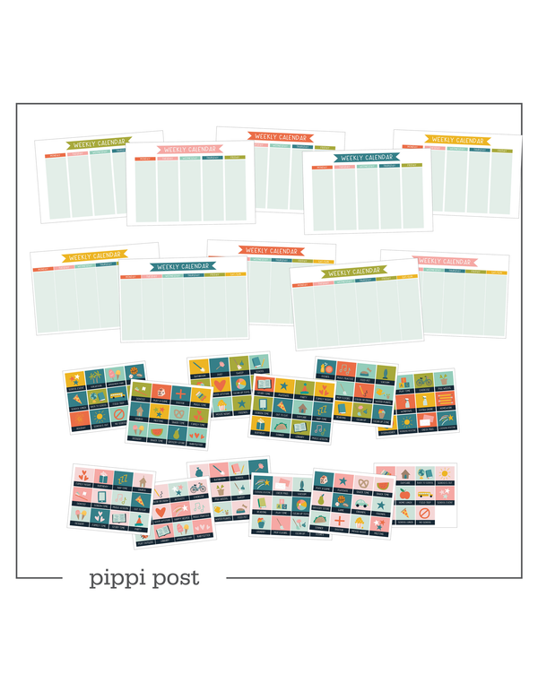 Kids Chore Chart Digital - Printable Calendar, 1 of 5