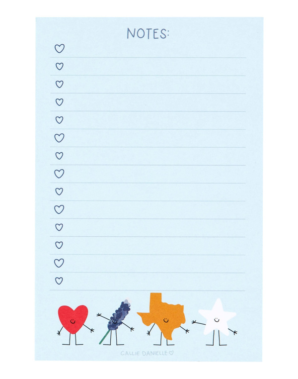 Texas Western Doodle Friends Notepad, 2 of 3