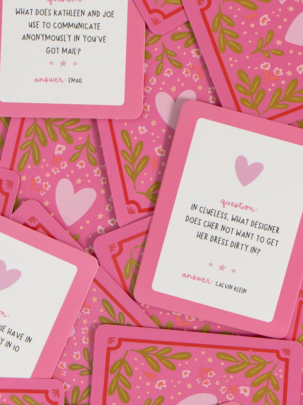 Rom Com Trivia Game - Deck of Cards + Storage Tin, 4 of 7