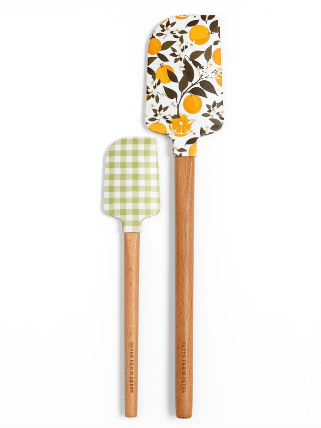 Orange Orchard Silicone Kitchen Spatulas - Set of 2, 3 of 9