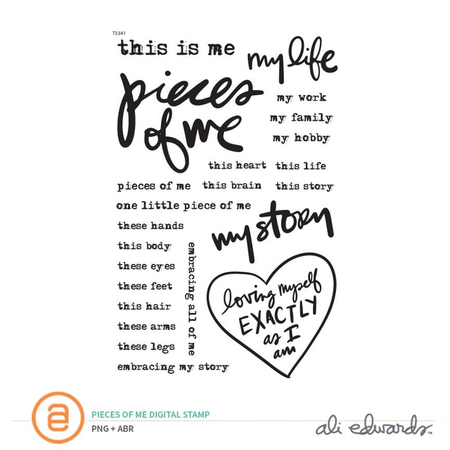 Pieces of Me Digital Stamp, 1 of 1