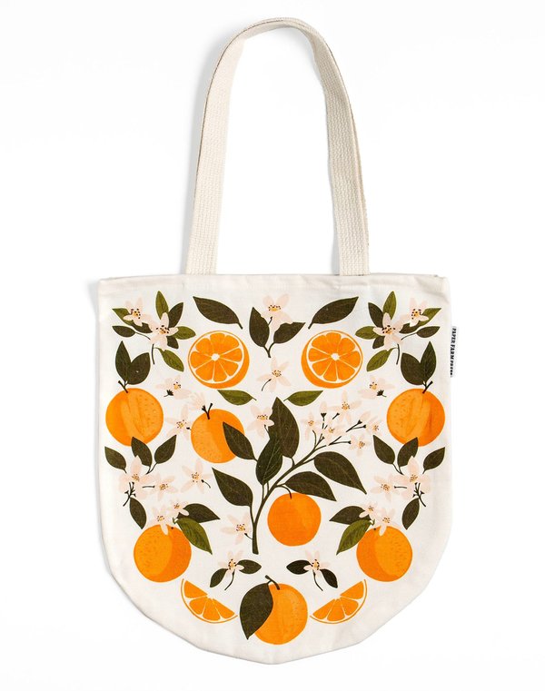 Orange Orchard Canvas Tote Bag, 1 of 1