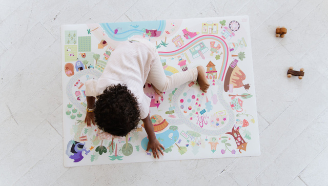 Table Top Rainbow Land Play Mat, 1 of 8