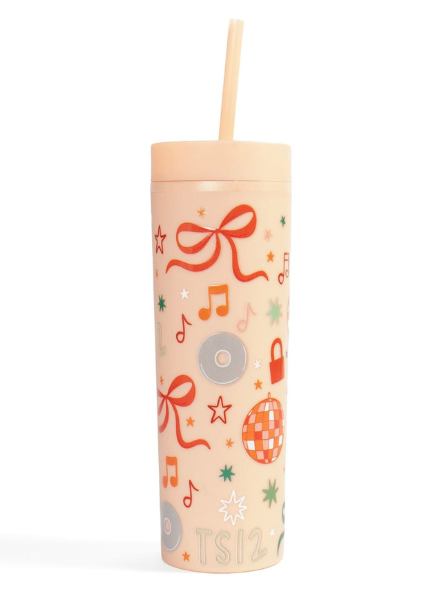 Life of a Book Girl 16oz Skinny Acrylic Tumbler - Peach, 4 of 4