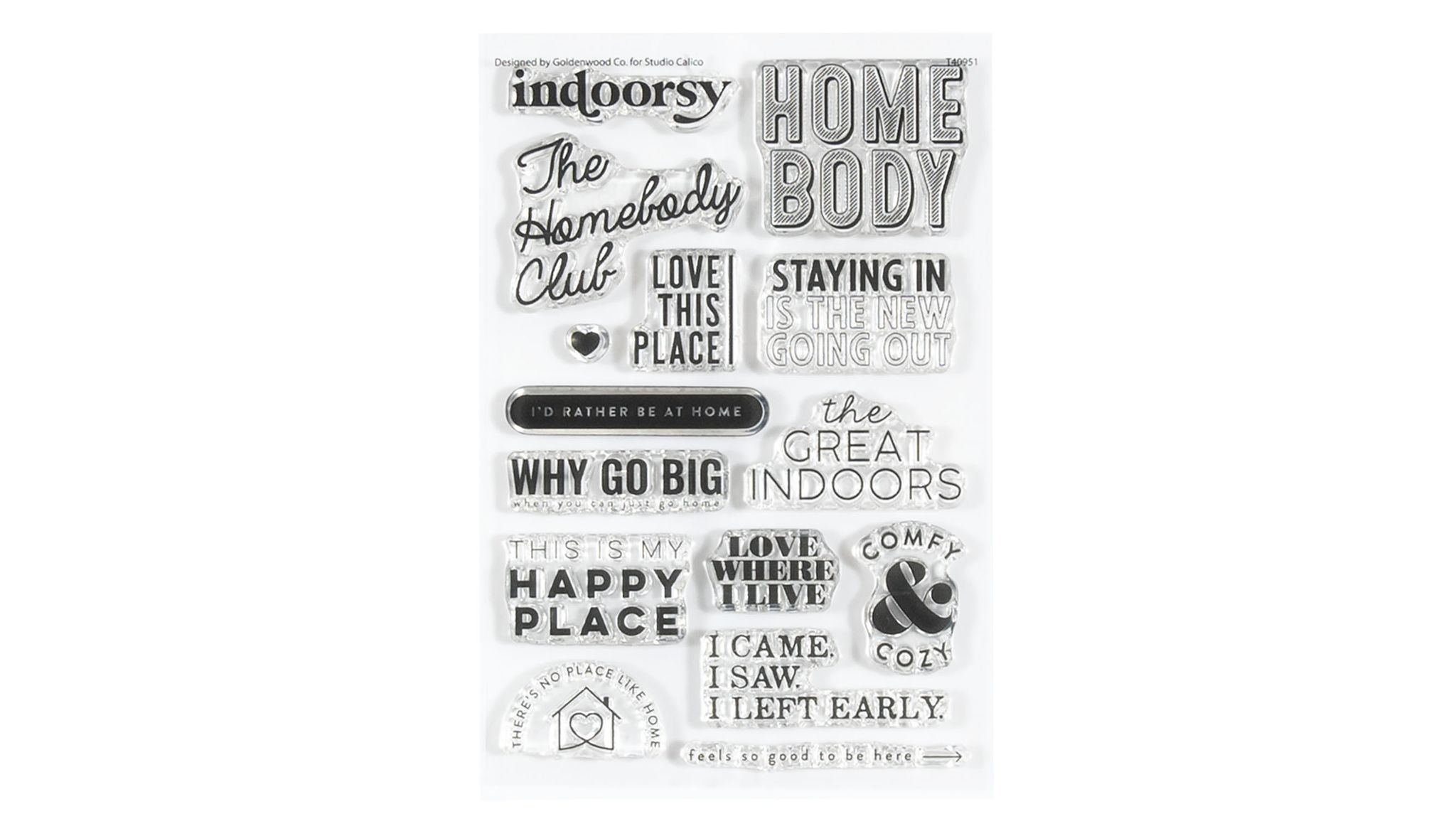 Stamp Set : 4×6 Homebody by Goldenwood Co - Studio Calico