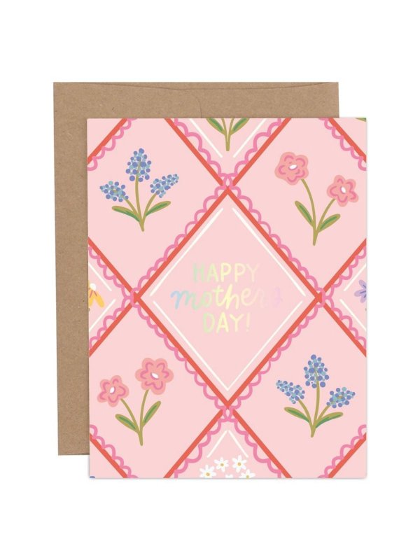 Happy Mother's Day Floral Greeting Card, 1 of 1