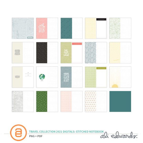 Travel Collection 2021 Digital Stitched Notebook, 1 of 1