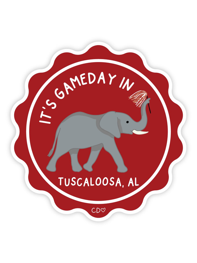 Tuscaloosa Football Game Day Mascot Decal Sticker, 2 of 4