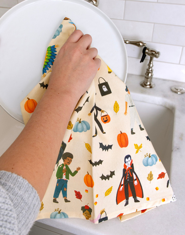 Trick-Or-Treaters Kitchen Towel, 2 of 3