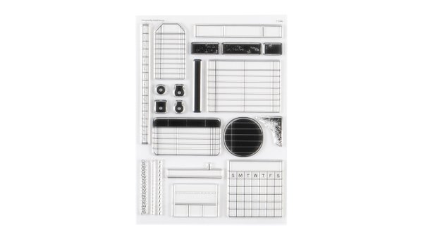 Stamp Set : 6×8 Charts and Grids, 1 of 6