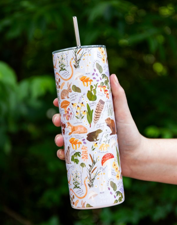 Flora & Fauna 20oz Stainless Steel Skinny Tumbler, 2 of 4