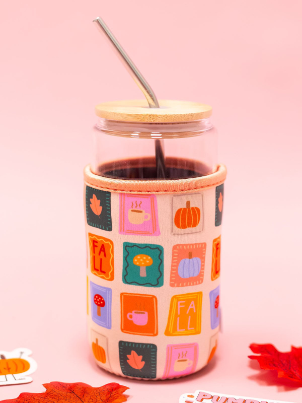 Fall Patches Drink Sleeve, 1 of 5