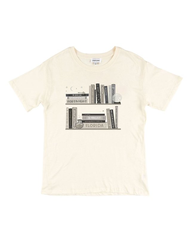 Poetry Bookshelf Tee - Ivory, 3 of 3