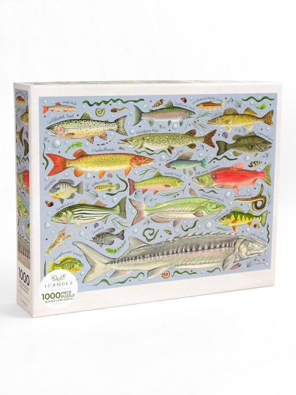 Freshwater Fish - 1,000 Piece Jigsaw Puzzle, 1 of 9