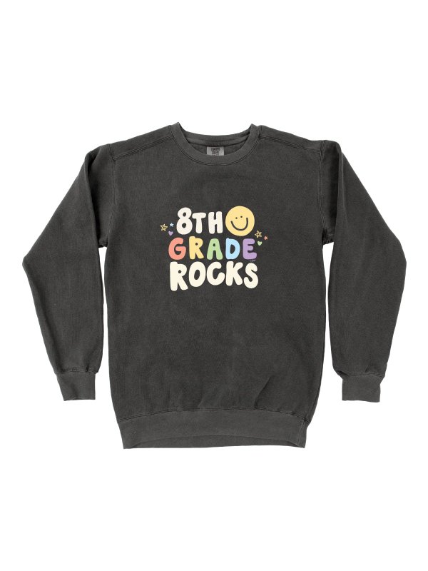 8th Grade Rocks Sweatshirt - Pepper, 1 of 1