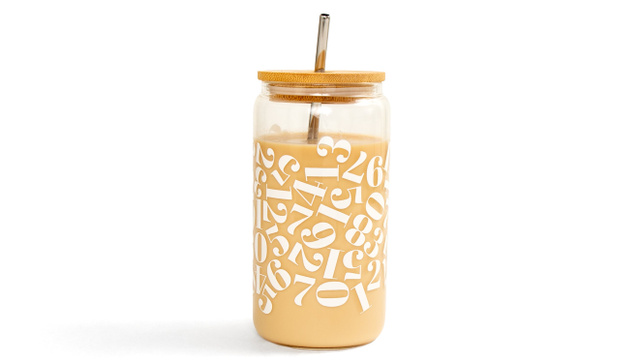 Numbers Glass Can, 1 of 2